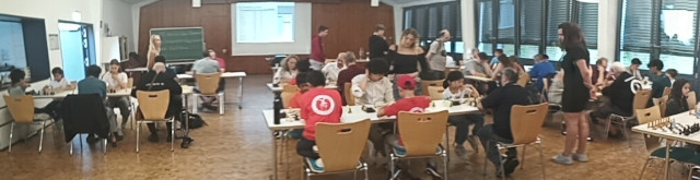 Ein Blick in den Turniersaal